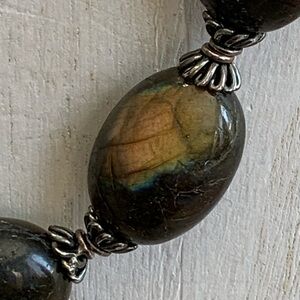 Large Labradorite Beaded Necklace